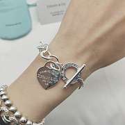 Tiffany & Co Heart Tag Toggle Bracelet in Silver - 5