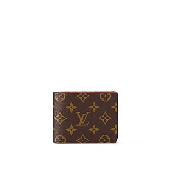 Louis Vuitton Multiple Wallet in Monogram coated canvas 11.5*9*1.5 cm