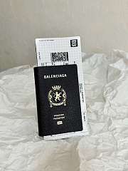 Balenciaga Long black passport 2 tickets wallet 21*12.4*2 cm - 1
