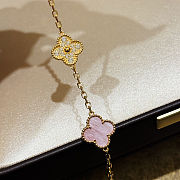 Van Cleef & Arpels natural pink mother-of-pearl bracelet  - 5