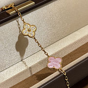 Van Cleef & Arpels natural pink mother-of-pearl bracelet  - 6