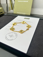 VCA Gold Laser Five-Flower Bracelet - 6