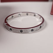 Cartier Black Nail Bangle with Diamonds - 6
