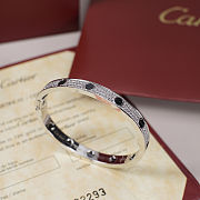 Cartier Black Nail Bangle with Diamonds - 5