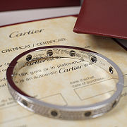 Cartier Black Nail Bangle with Diamonds - 2