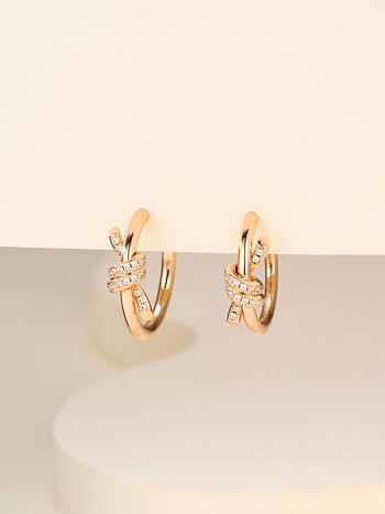 Tiffany & Co. Knot earrings with rhinestone