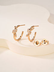 Tiffany & Co. Knot earrings with rhinestone - 6