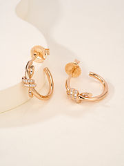 Tiffany & Co. Knot earrings with rhinestone - 4