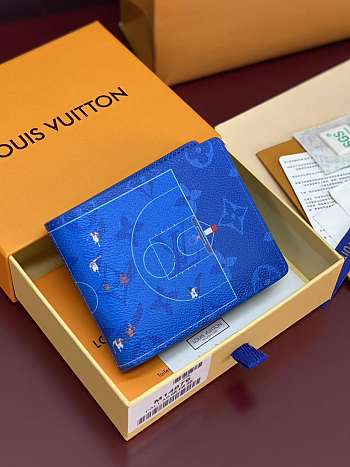 Louis Vuitton Slender Wallet in the basketball blue color