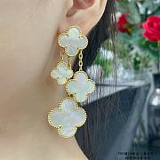 VCA Premium White Mother-of-Pearl Four-Flower and Four-Leaf Clover Earrings - 6