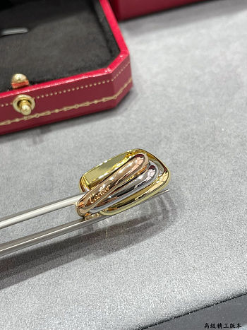 Cartier square three-band ring
