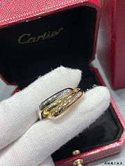 Cartier square three-band ring - 2