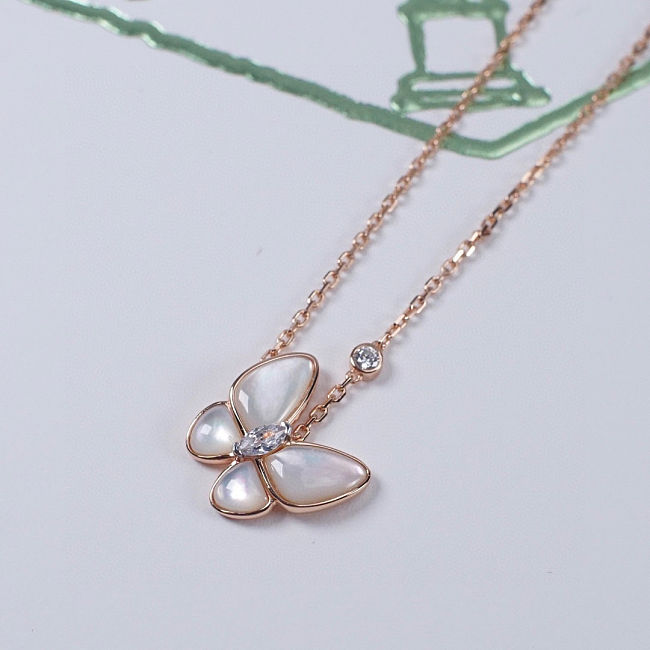 VCA Marquise Butterfly Necklace  - 1
