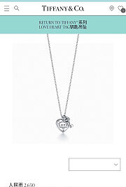 Tiffany & Co. Open Your Heart Key Love Necklace - 6