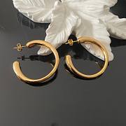 Saint Laurent brass gold-plated earrings  - 1