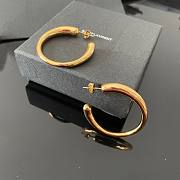 Saint Laurent brass gold-plated earrings  - 3