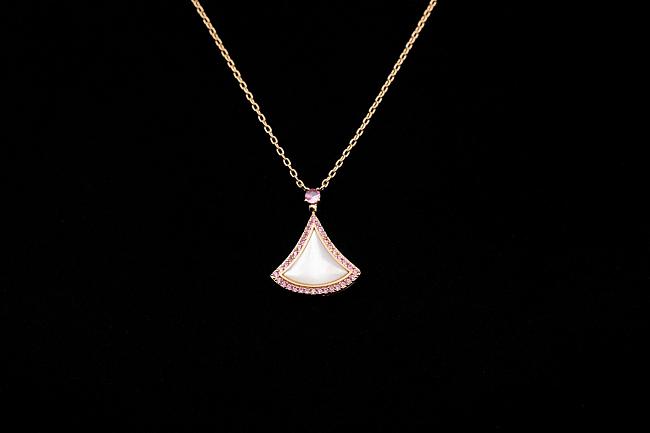 Bulgari 2022 Qixi Festival Special Edition - Pink Diamond Mini Dress Necklace - 1