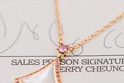 Bulgari 2022 Qixi Festival Special Edition - Pink Diamond Mini Dress Necklace - 5