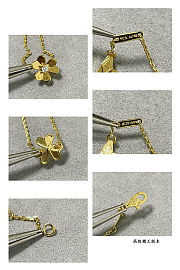 VCA mini light gold clover bracelet - 6