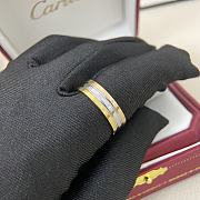 Cartier three-color single band couple ring - 2