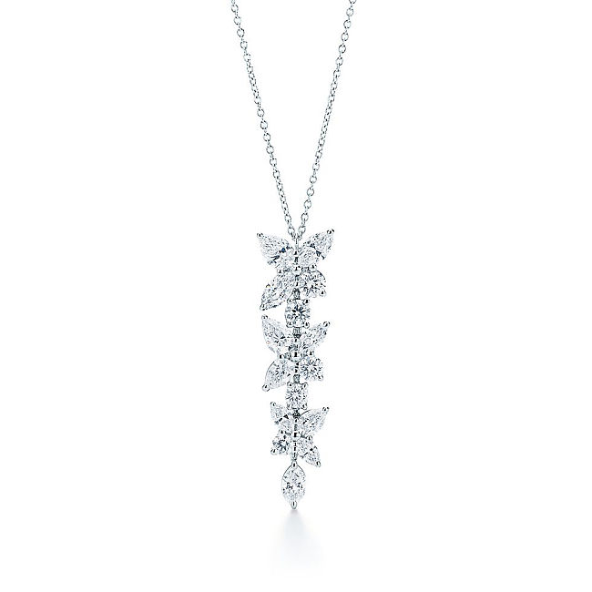 Tiffany long marquise necklace - 1