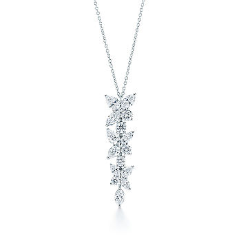 Tiffany long marquise necklace