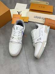 Louis Vuitton Trainer White Grey Signature 1A8WAY - 5