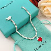 Tiffany's Latest Red Heart Silver Bracelet - 2