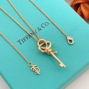 Tiffany's Latest Rose Gold Diamond-Studded Key Necklace - 6