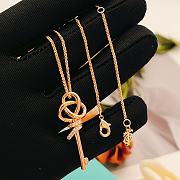 Tiffany's Latest Rose Gold Diamond-Studded Key Necklace - 4