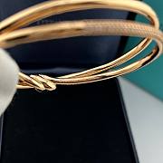 Tiffany & Co. rose gold knot double-loop bracelet - 4