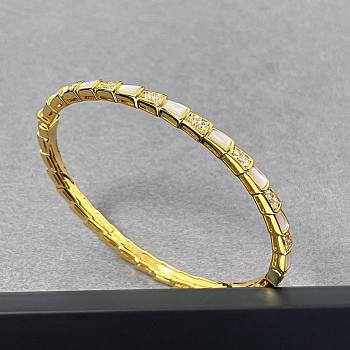 Bulgari snake bone bracelet gold