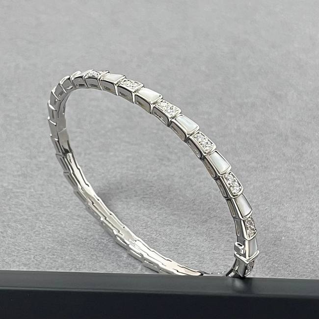 Bulgari snake bone bracelet silver - 1