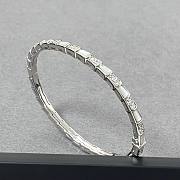 Bulgari snake bone bracelet silver - 1
