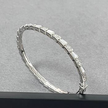 Bulgari snake bone bracelet silver