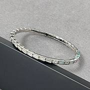 Bulgari snake bone bracelet silver - 6