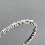 Bulgari snake bone bracelet silver - 4