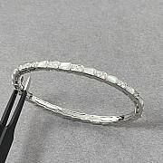 Bulgari snake bone bracelet silver - 2