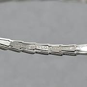 Bulgari snake bone bracelet silver and peacock green - 2