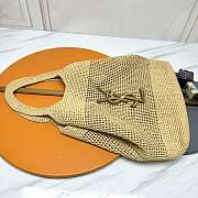 YSL Icare Raffia Beach Bag Size 58 x 47 x 8 cm - 2