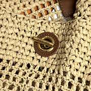 YSL Icare Raffia Beach Bag Size 58 x 47 x 8 cm - 4