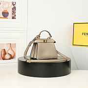 Fendi Peekaboo I see u beige handbag 20cm - 5