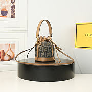 Fendi Mon Tresor bucket bag – FF canvas (Zucca) 10x12x18cm - 6