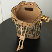 Fendi Mon Tresor bucket bag – FF canvas (Zucca) 10x12x18cm - 3