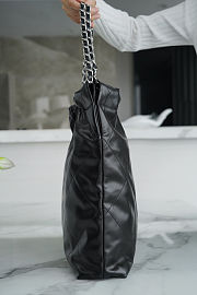Chanel 22 black silver Handbag size 39x42x8cm - 5