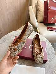 Women's GG crystal Gucci Horsebit ballet flat  - 2
