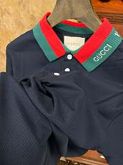 Gucci Short-sleeved polo shirt Dark navy - 3