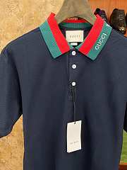 Gucci Short-sleeved polo shirt Dark navy - 6