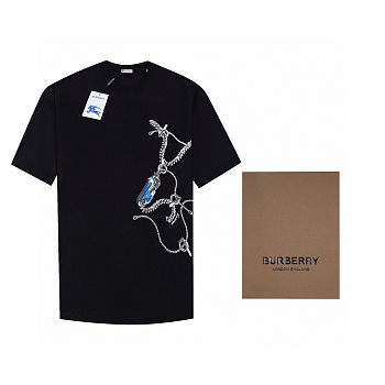 Burberry Classic Print Crew Neck Short-Sleeve T-Shirt