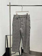 LV brand new all-over print jeans - 1